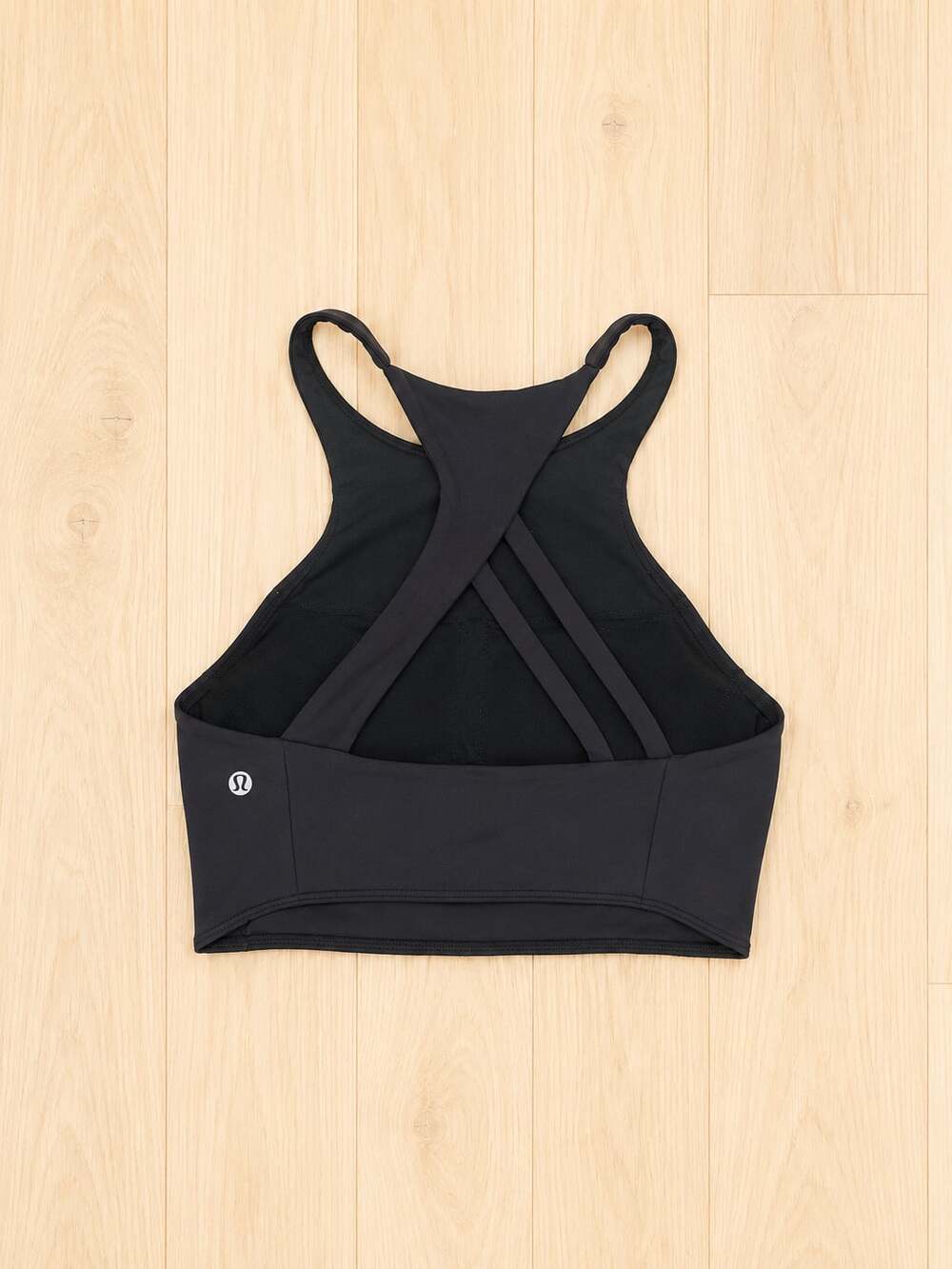 lululemon High Neck Sports Bra, Black sz 4